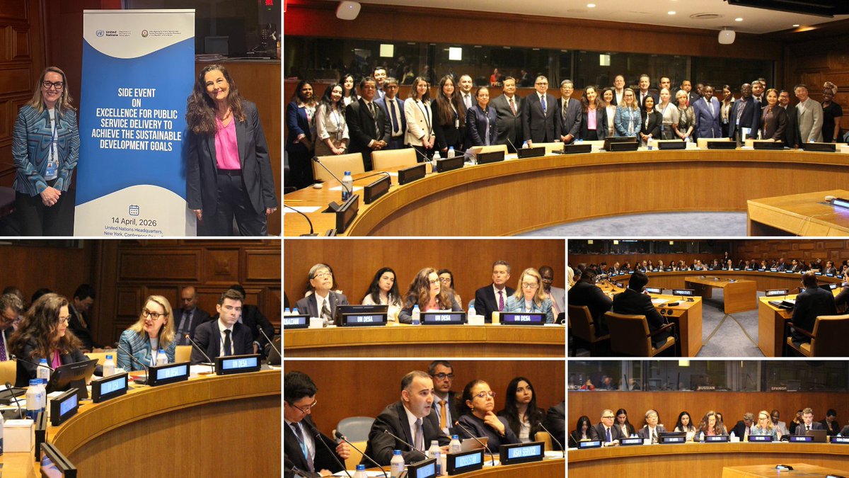 crislagier's tweet photo. It was an honor to moderate the side event on "Excellence in Public Service Delivery to Achieve the Sustainable Development Goals" https://t.co/xsEhFnYWcG https://t.co/AaVVJxlVO6