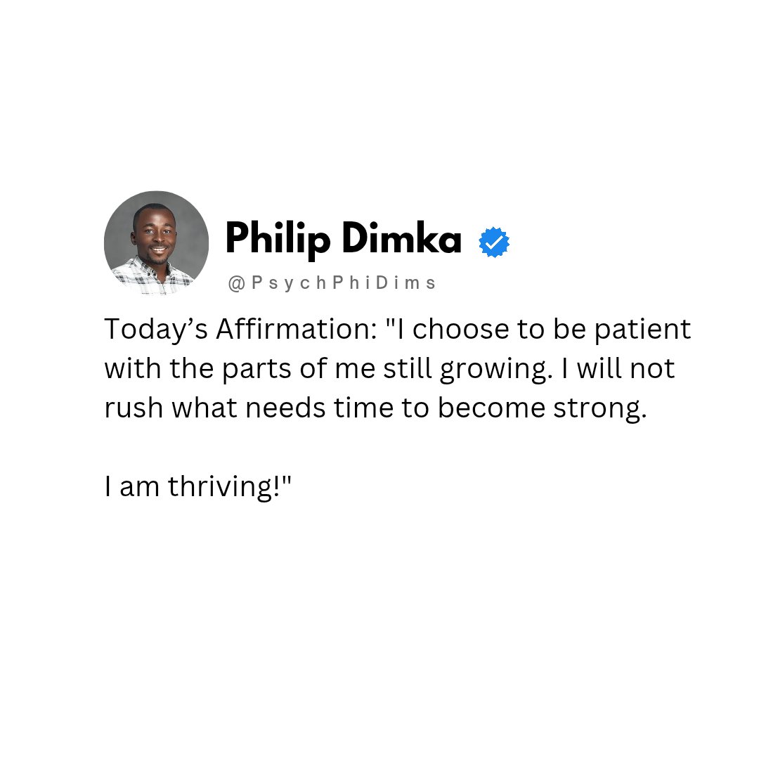 I will not rush what needs time🙏🏾🌿