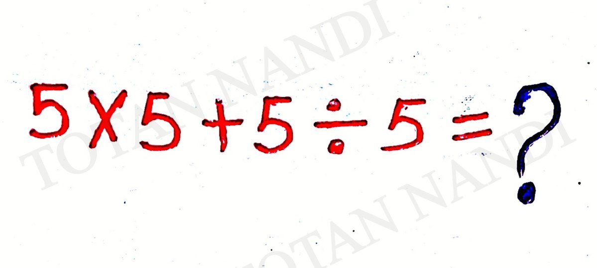 ILoveCinema247's tweet image. Apply BODMAS Rule... 
Find out the answer. #Math