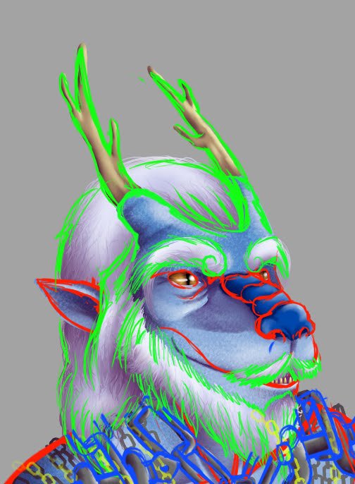 #WIP of an ocean dwelling kobold called Shackles

#kobold #wipwednesday #fantasyart