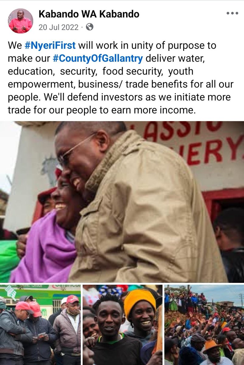 Wakabando's tweet photo. #Throwback2022 #NyeriFirst 
#KenyaNiYetuSote #TuokoeKenya #TumainiLiko #RutoMustGo
https://t.co/ECrHJyhTiM https://t.co/YTQMftt61q