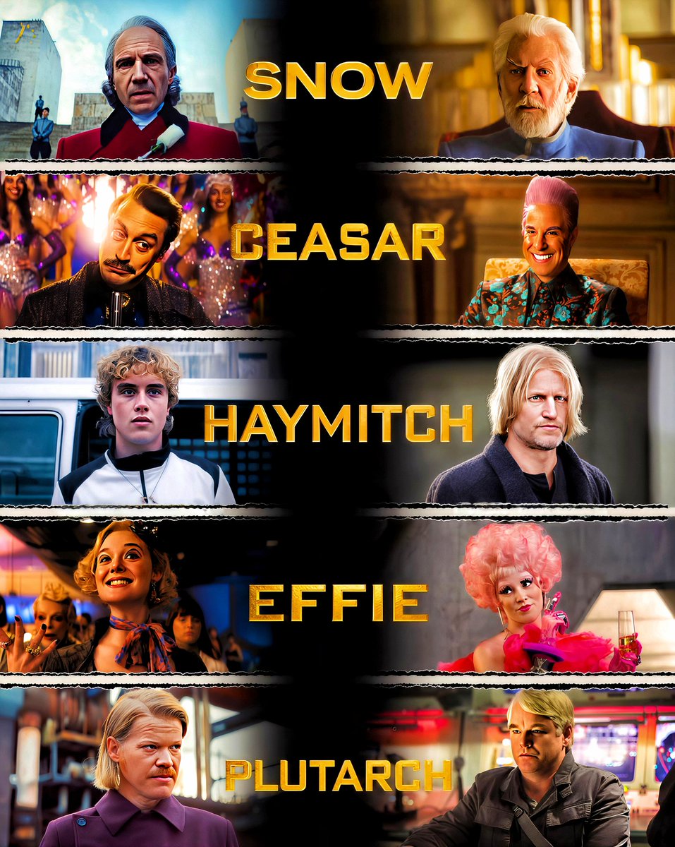 cartoonvibes26's tweet photo. Then vs now… the faces changed, but the story still hits the same 🔥🥀
New generation, same intensity — Panem never forgets 💔
Some characters don’t age… they evolve 🕊️
#HungerGames #Snow #Haymitch #Effie #Caesar #Plutarch #Movies #Cinema #Nostalgia #Evolution https://t.co/mND9koAxkw
