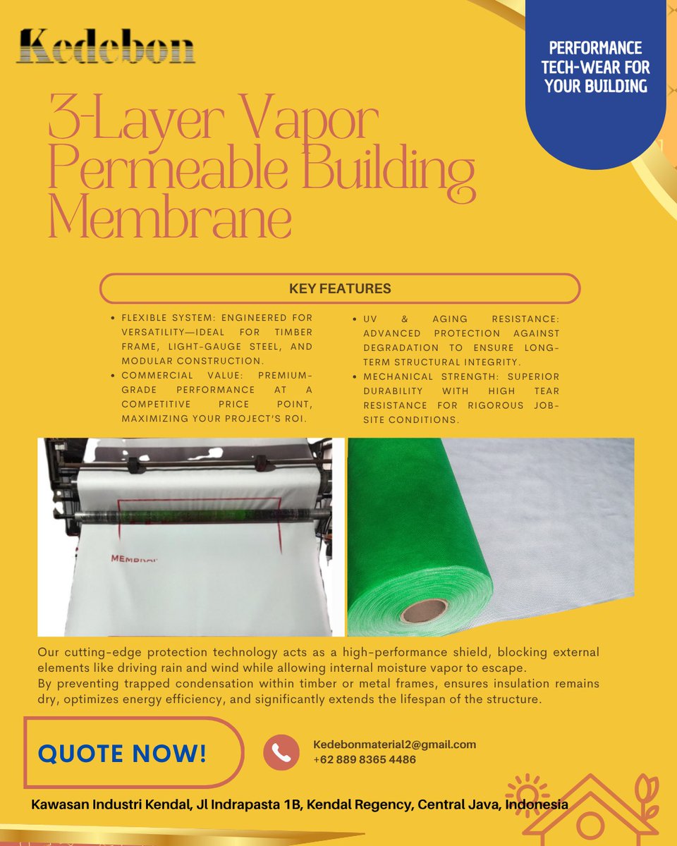 kedebonnm2's tweet image. Protect your timber or steel frames from the inside out and ensure your project meets the highest international standards for durability.

#BuildingScience #StructuralEngineering #ConstructionInnovation #UKConstruction #USAArchitects #WeatherBarrier #B2BConstruction