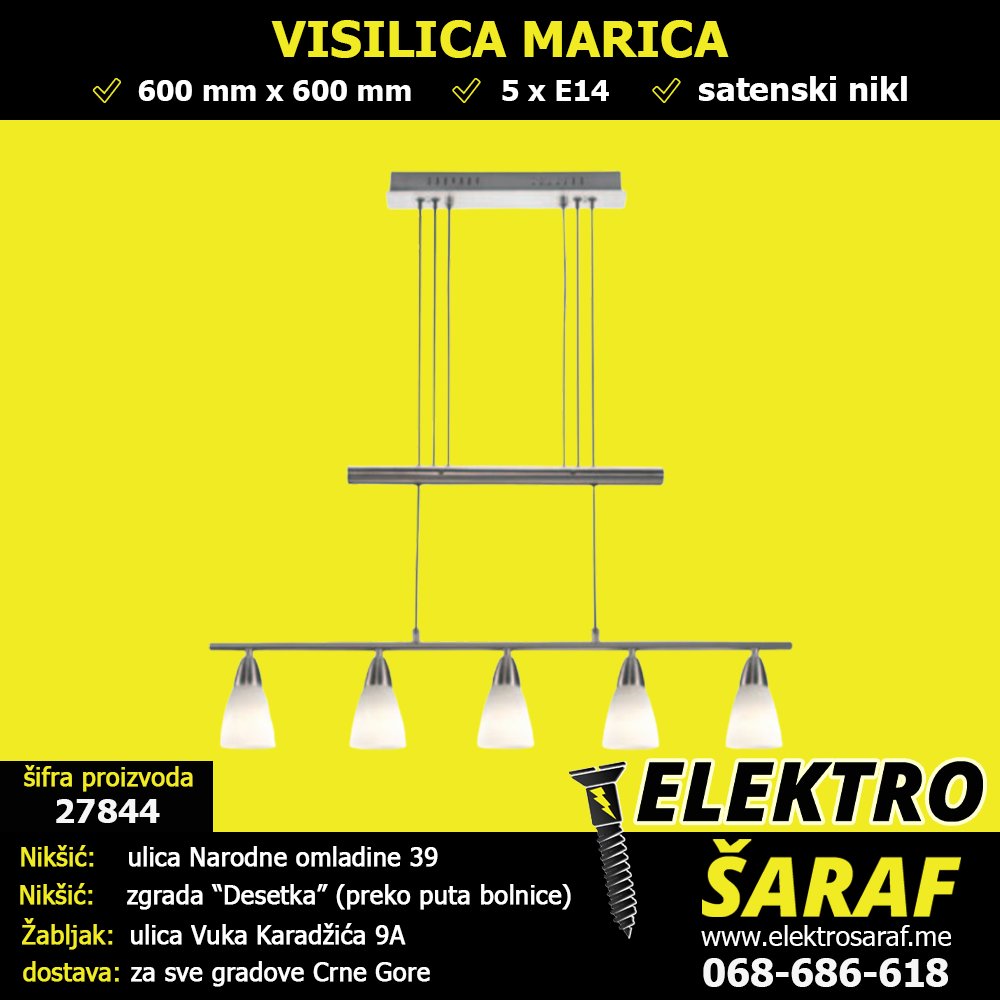 ELEKTROSARAF's tweet image. 🟡 VISILICA MARICA SATENSKI NIKL 🟡
tinyurl.com/ms4sfvs4
#visilica #visilice #luster #lusteri #MARICA #satenski #nikl #rasvjeta #Nikšić #Žabljak #CrnaGora #elektromaterijal #elektro #rasvjeta #LEDrasvjeta #šrafovskaroba #brave #alati #boje #lakovi #ELEKTROŠARAF #TRGOTEHNA