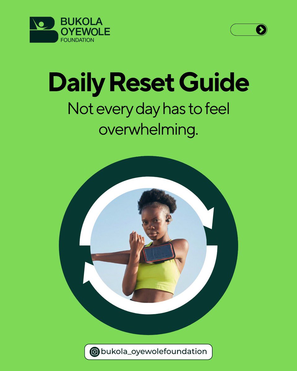 BOFoundation1's tweet photo. We often underestimate how much small habits shape our entire day. They’re more than just nice to have routines, they’re what keep you consistent, focused, and mentally present.

#DailyReset #HealthyHabits #ProductivityTips #WellnessHabits #BukolaOyewoleFoundation https://t.co/4S944Ubtih