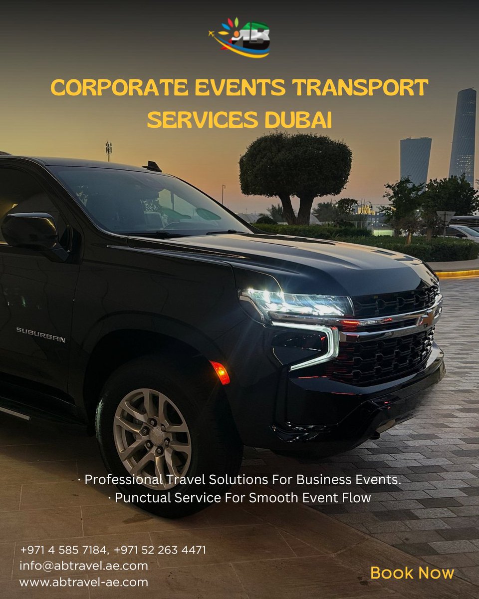 Ab__travels's tweet image. Reliable, on-time transport for your corporate events in Dubai. With AB Travel, enjoy stress-free pickups &amp;amp; smooth travel every time.
🌐 abtravel-ae.com

#CorporateEvents #DubaiTransport #BusinessTravel #ABTravel
