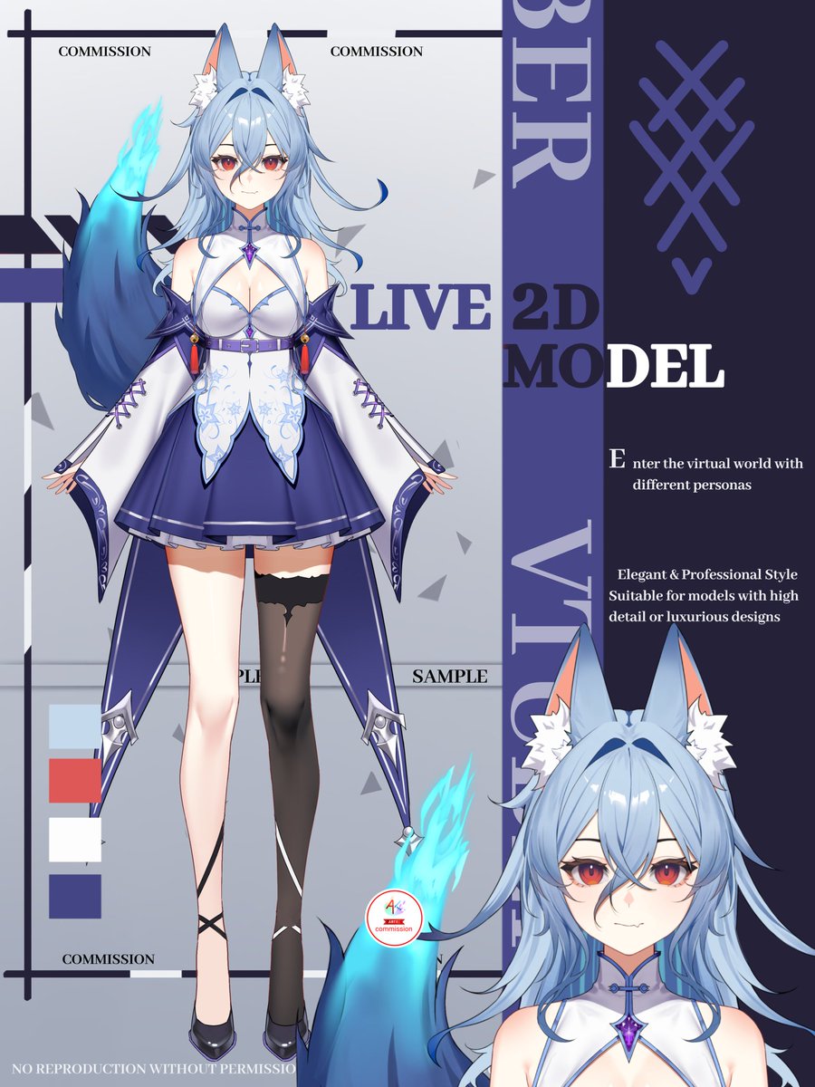 artku35_'s tweet photo. Vtuber model
commission done @homurin_vt
commission open
L2d pricelist:
L2d model:
R̶p. 3̶̶.5̶0̶̶0̶.̶0̶0̶̶0̶
Rp. 2.500.000
L2d pricelist:
L2d model: $320
L2d model half body: $230
Detail design (adjustment)
#12d #12dmodel #vtuber #Vgen https://t.co/S8YW0AQsLT