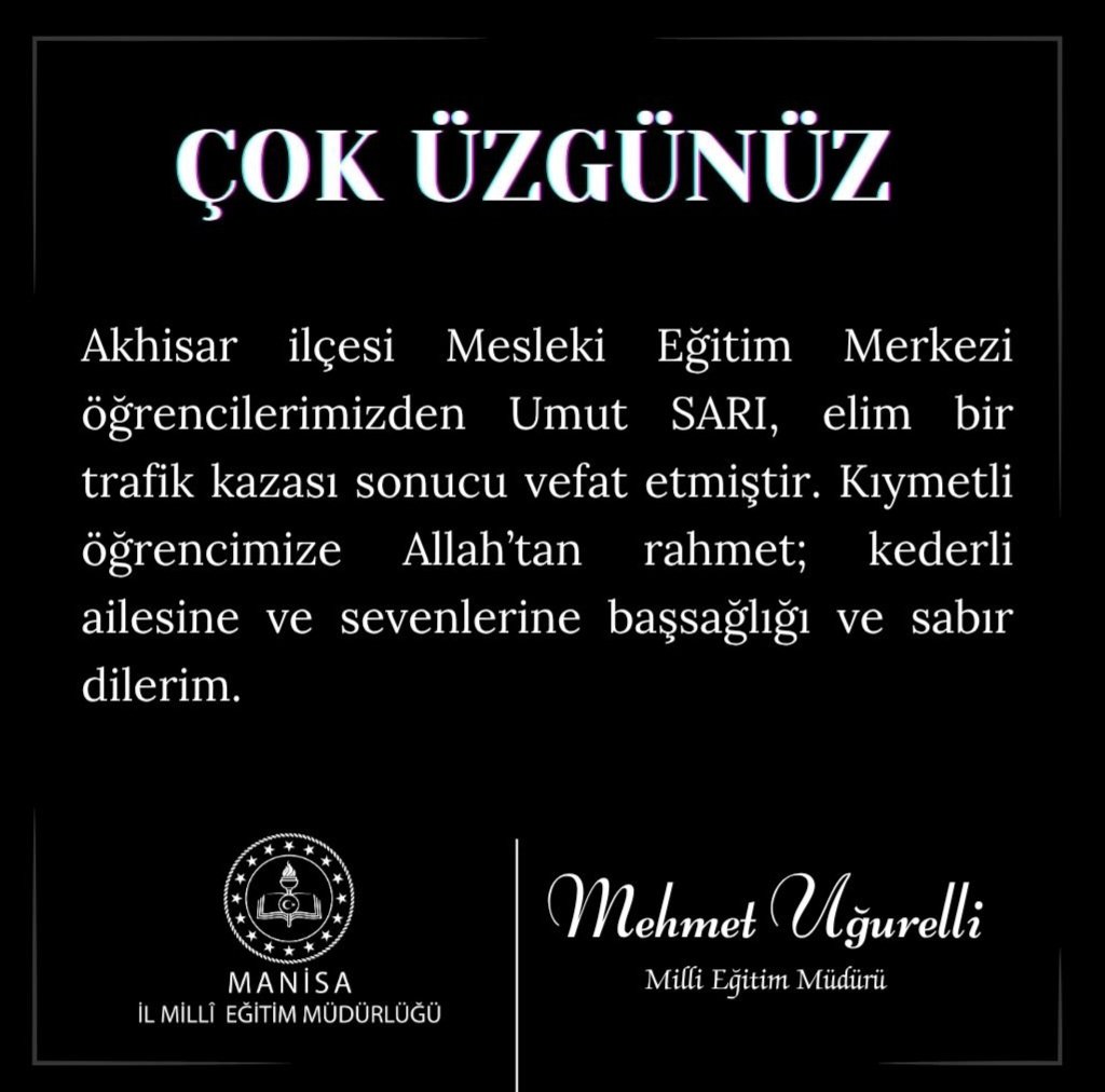 Manisa İl Millî Eğitim Müdürlüğü tweet media