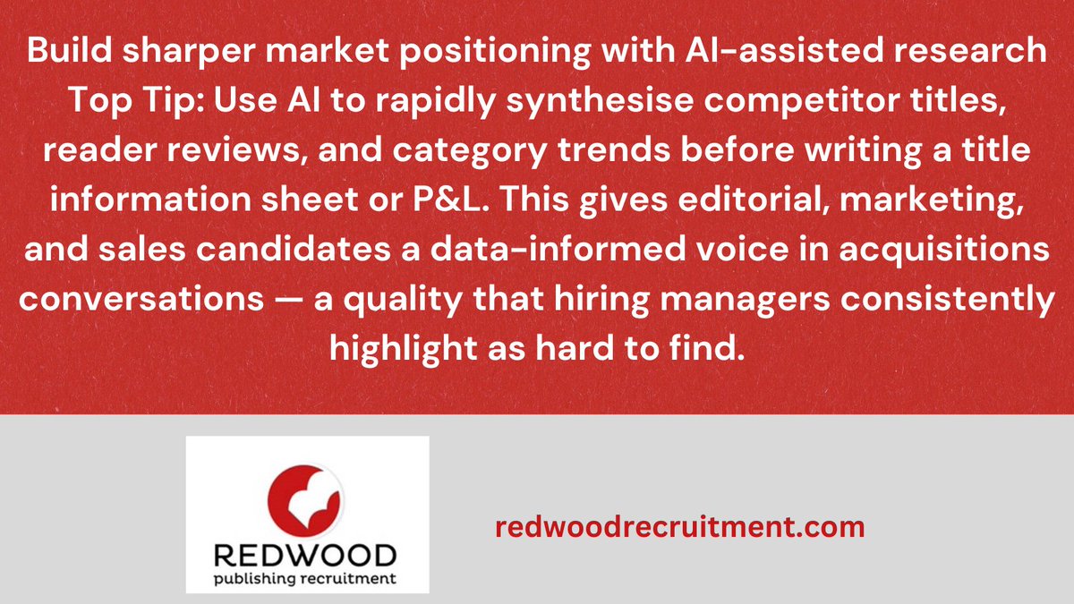 Redwood Publishing Recruitment tweet media