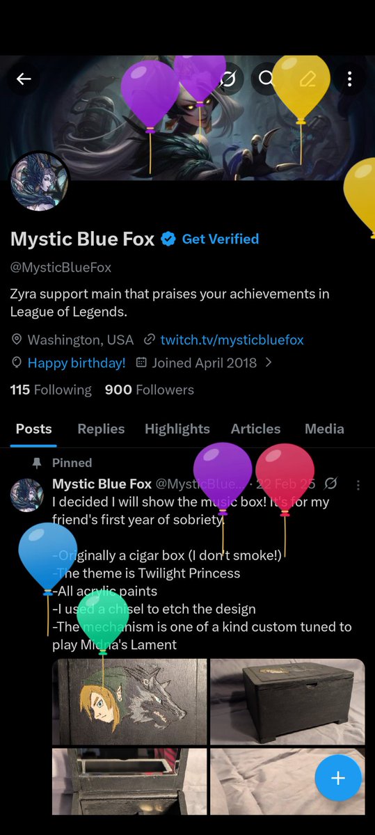 Mystic Blue Fox tweet media