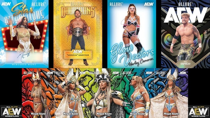 wrestlingcards's tweet image. 2026 @UpperDeckSports AEW Allure is officially released today! Let's see those hits! Tag me in pictures of your hits &amp;amp; I will give them a retweet. #AEW #UpperDeck #Allure #WrestlingCards #WrestlingTradingCards