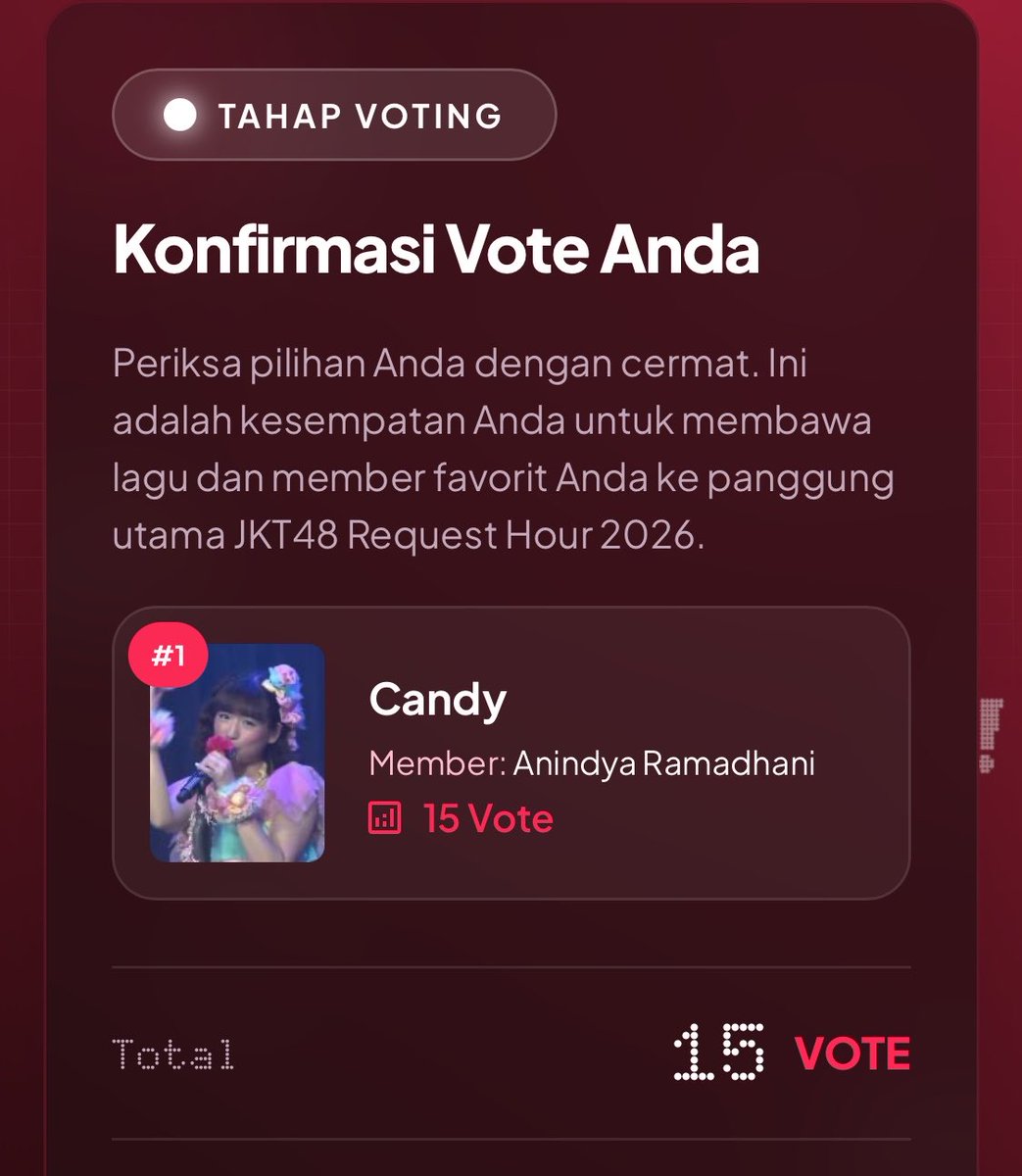 diii_theonly's tweet image. Ikuzooo akuu mau candy yang banyakkkkk @AR_AnindyaJKT48 🤗

#EveryBodyGetCandy 🍭
#JKT48RequestHour2026 
#FutureBloom 🌷
#PetiteGirls
#Candy3Generasi