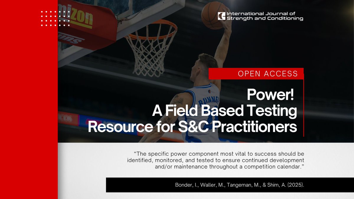 IUSCA's tweet photo. “The specific power component most vital to success should be identified, monitored, and tested to ensure continued development and/or maintenance throughout a competition calendar.”

By Bonder, I., Waller, M., Tangeman, M., & Shim, A. (2025).

Read the full text article for FREE⬇️
https://t.co/eYqIxdUnqF