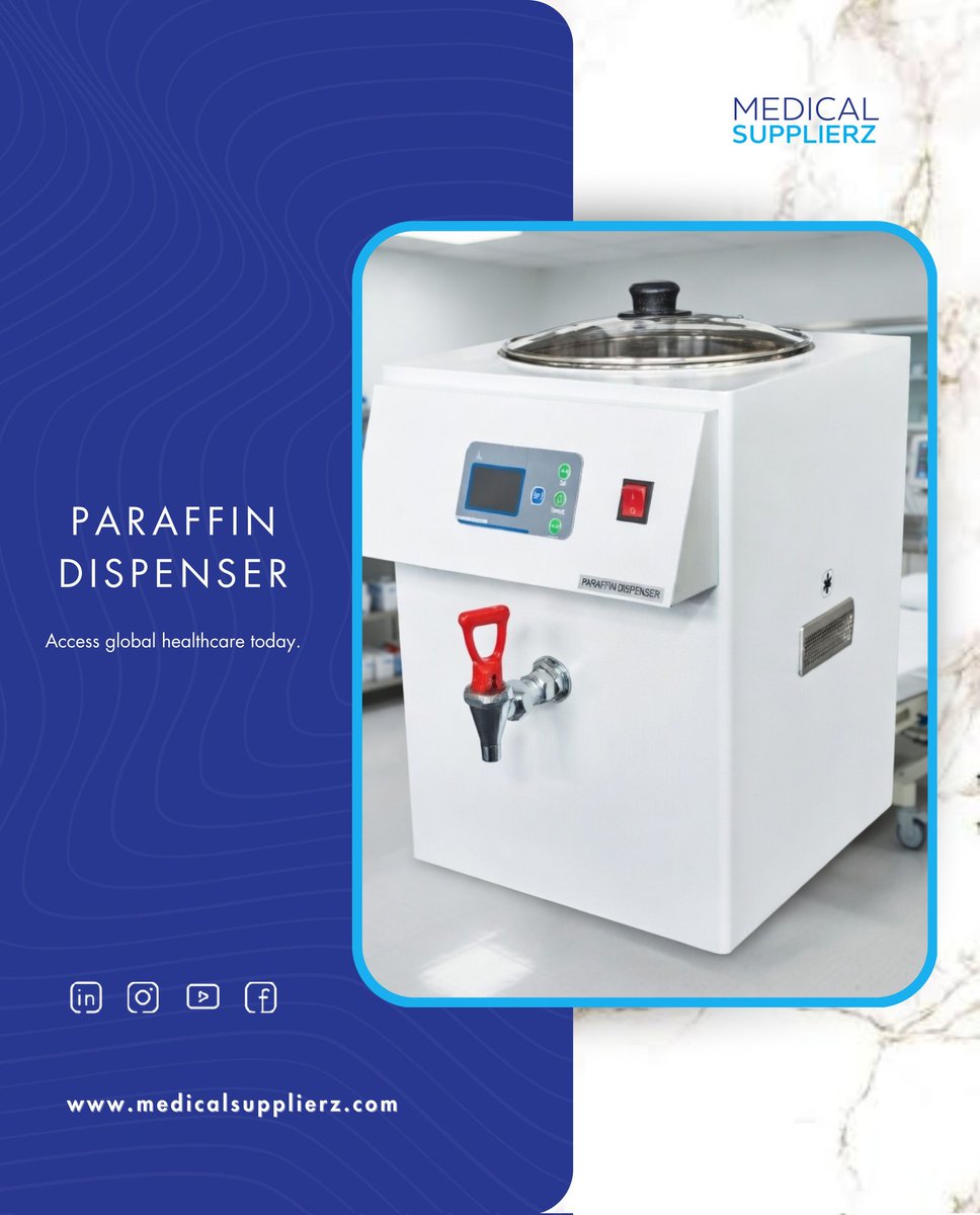 medsupplierz's tweet image. Upgrade your lab workflow with a Quality Paraffin Dispenser 🧪✨

Precision, efficiency, and trusted suppliers worldwide 🌍all in one place.
Explore now 🩺 medicalsupplierz.com
__________

#LabSolutions #HealthcareInnovation #PathologyLab  #LabEfficiency  #MedicalSupplierz