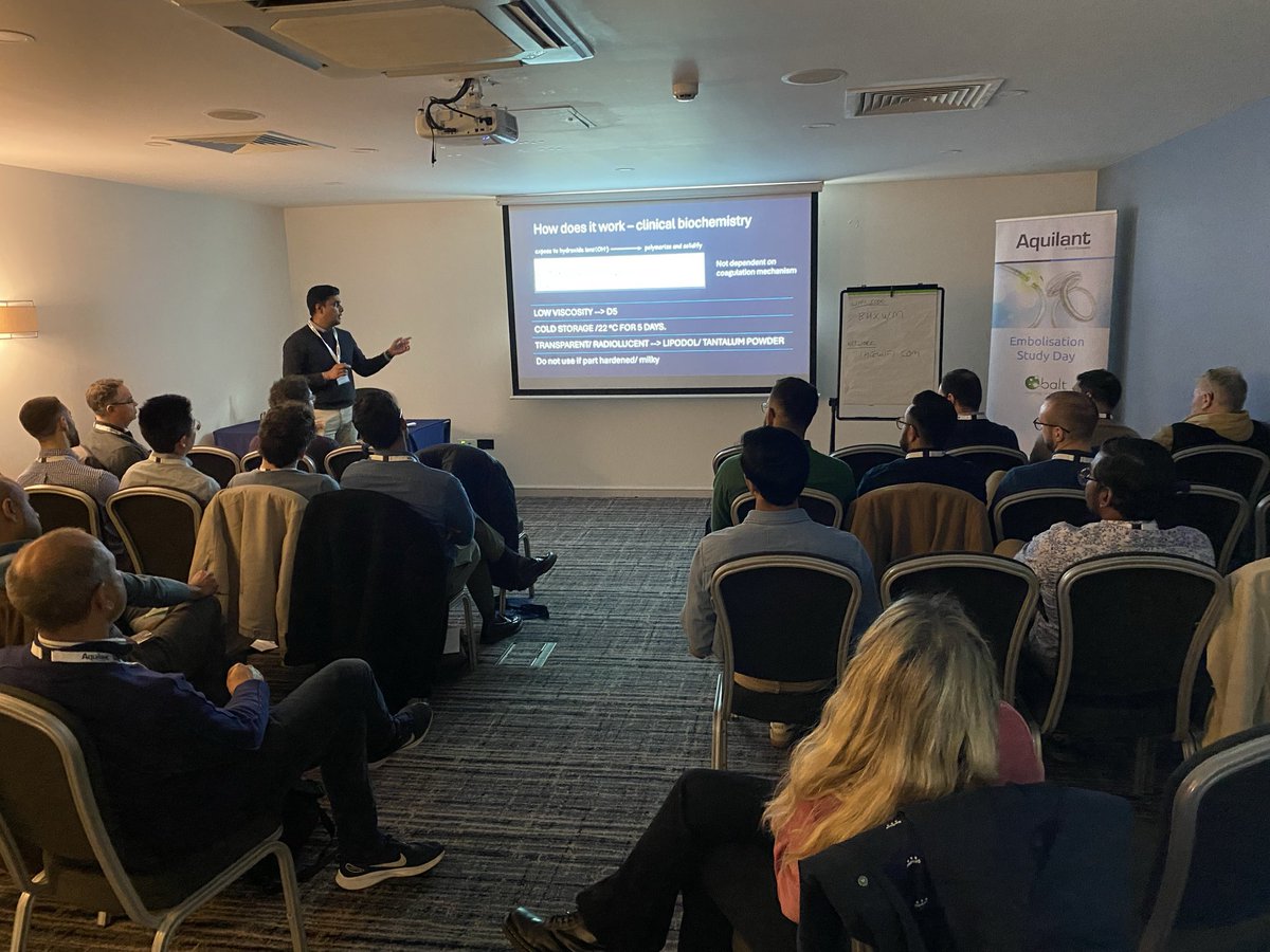Aquilantvasc's tweet photo. The #EmbolisationStudyDay is full of engagement and discussion today during lectures and hands-on sessions. Great to hear the conversations going on in the room today! #iRad #IR #interventionalradiology #vascular #VascularIR #embolisation #supportingeducation #improvinglives https://t.co/955GNMQ986