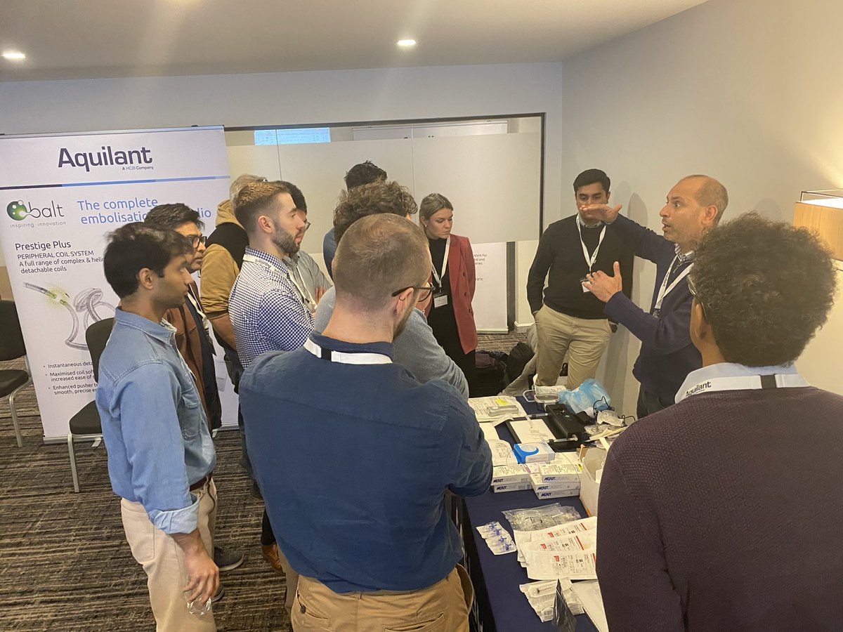 Aquilantvasc's tweet photo. The #EmbolisationStudyDay is full of engagement and discussion today during lectures and hands-on sessions. Great to hear the conversations going on in the room today! #iRad #IR #interventionalradiology #vascular #VascularIR #embolisation #supportingeducation #improvinglives https://t.co/955GNMQ986