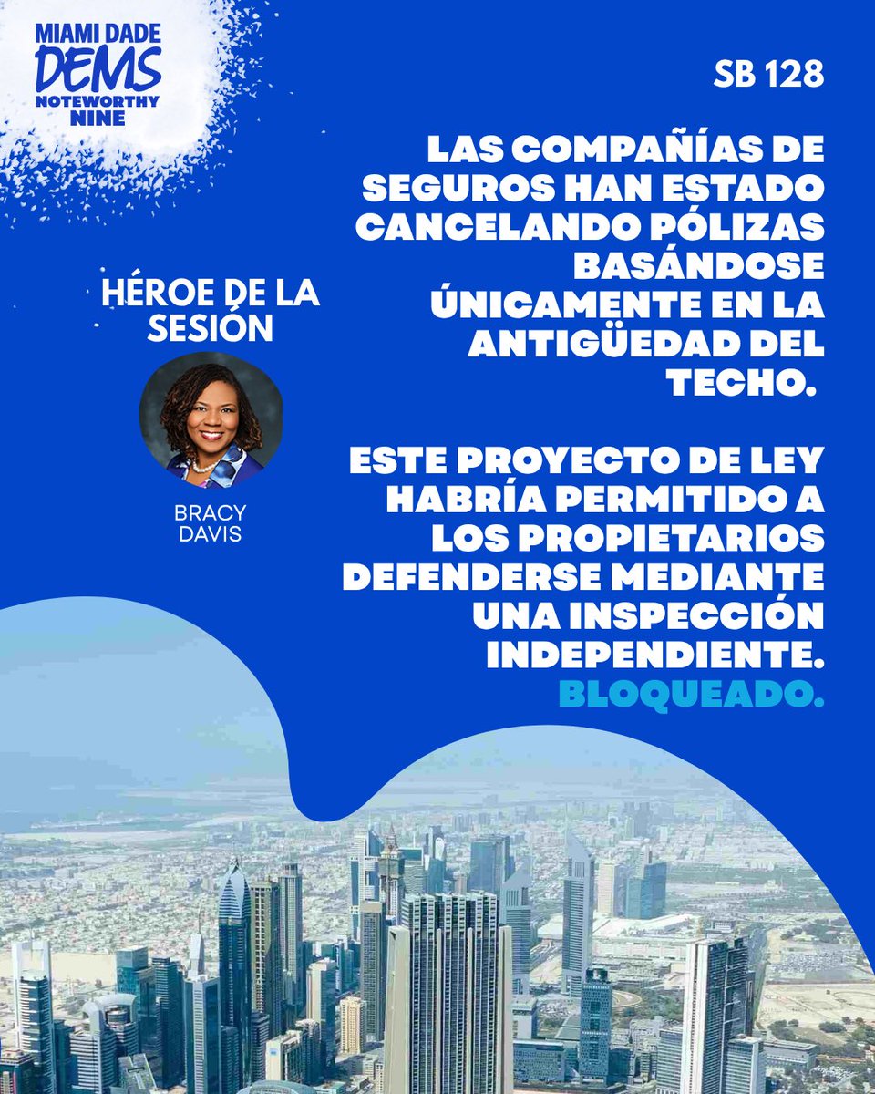 MiamiDadeDems's tweet photo. #SB128 Would let homeowners fight back insurance companies with independent roof inspections
BLOCKED by Republicans
BLOQUEADO por los republicanos.
BLOKE pa Repibliken yo
#florida #insurance #foryou #spanish #creole #english https://t.co/FsJn2aG7ST