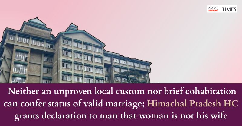 scconline_'s tweet image. Neither an unproven local custom nor brief cohabitation can confer status of valid marriage; HP HC grants declaration to man that woman is not his wife

Read More Here- scctimes.com/51713kisS

#HimachalPradeshHighCourt #Cohabitation #custom #JusticeRakeshKainthla #validmarriage