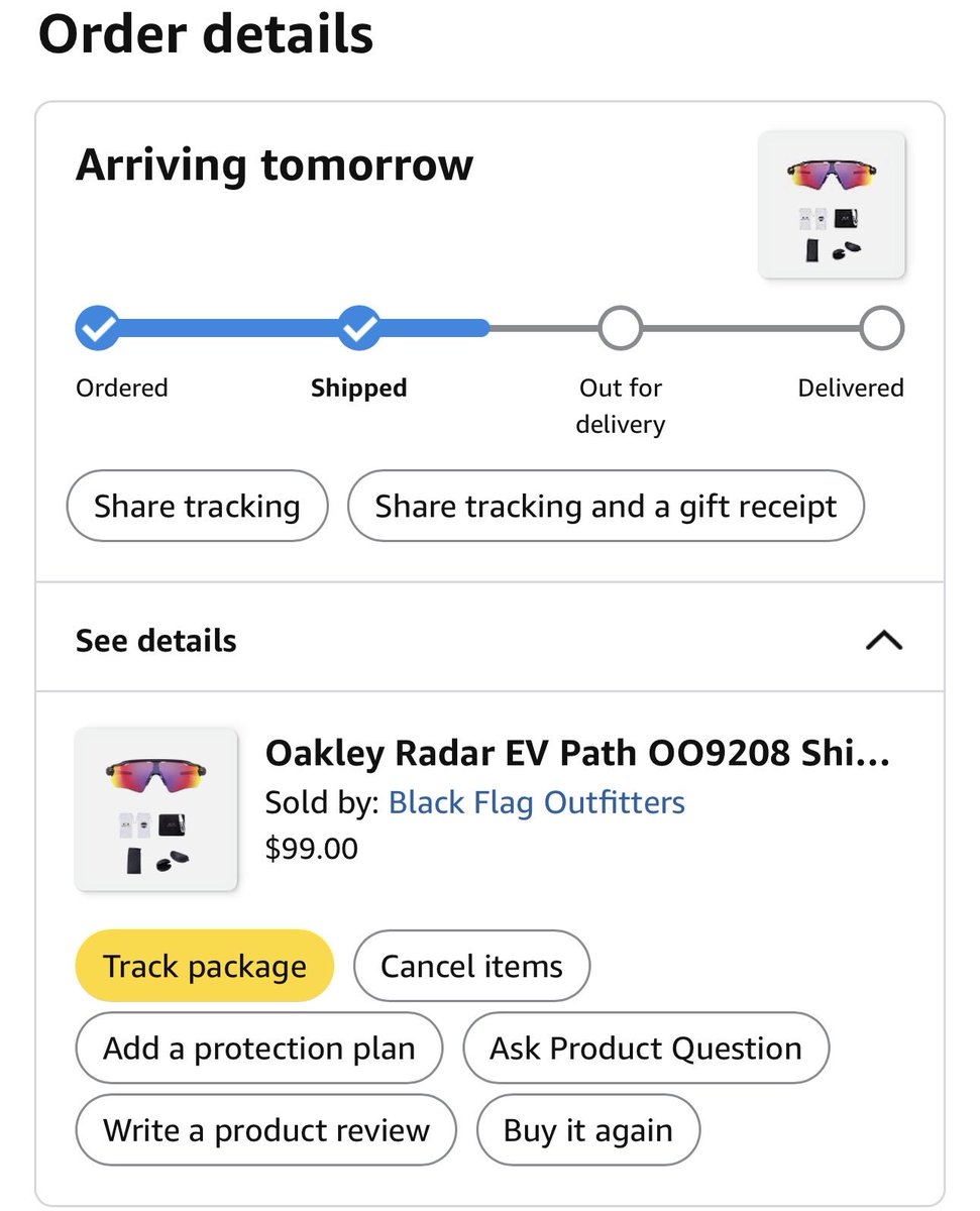 Oscarinho_vgFCB's tweet image. It says shipped, let's hope for the best
