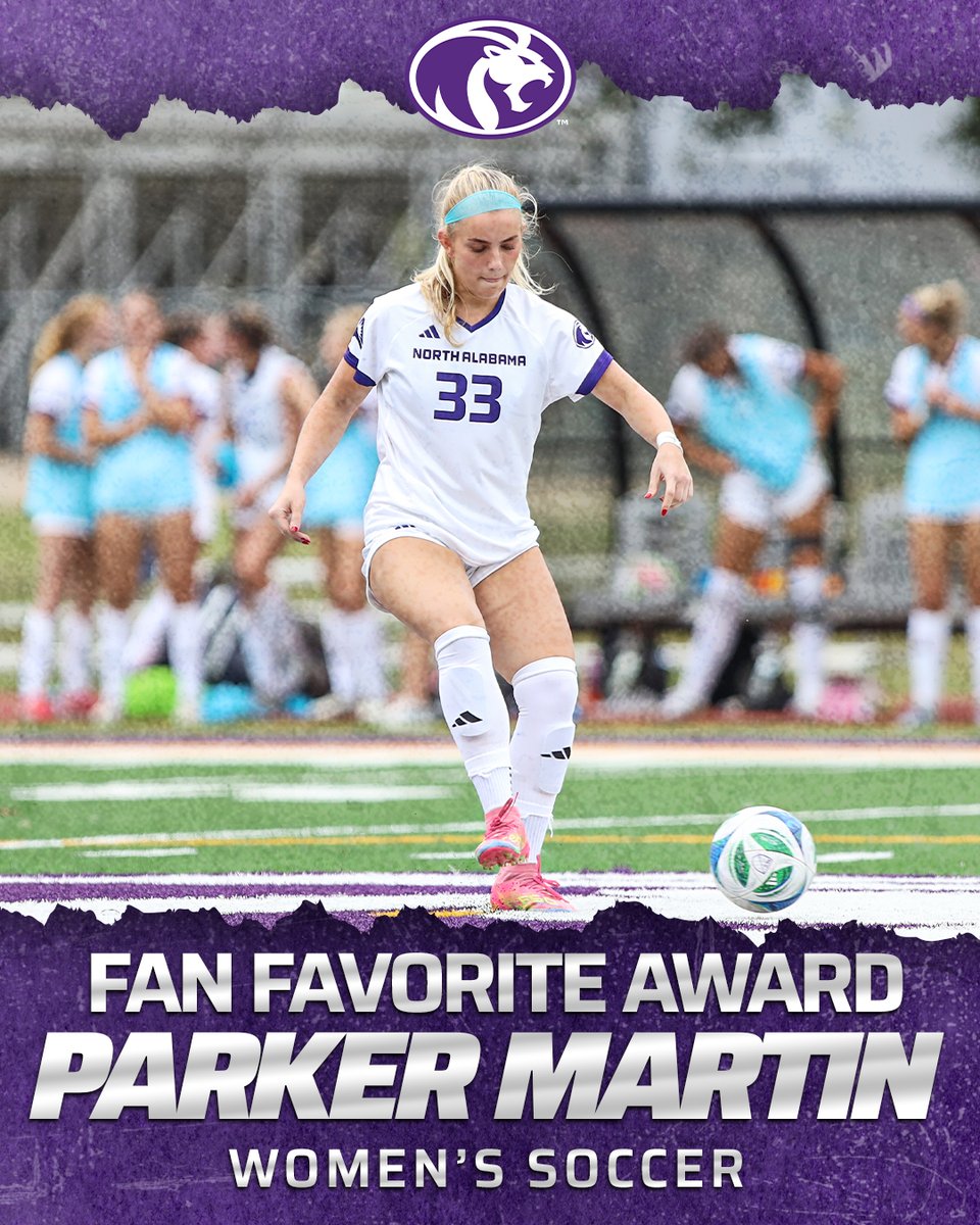 UNAAthletics's tweet photo. Fan Favorite Voting 🗳

Voting for the 2026 Player's Choice Awards Fan Favorite Award is now open until Sunday, April 19 at 8 p.m.

The winner will be announced at the awards show on Tuesday, April 28.

Like this post to vote for @UNASoccer's Parker Martin!

#RoarLions 🦁 https://t.co/p7xb9SngaZ