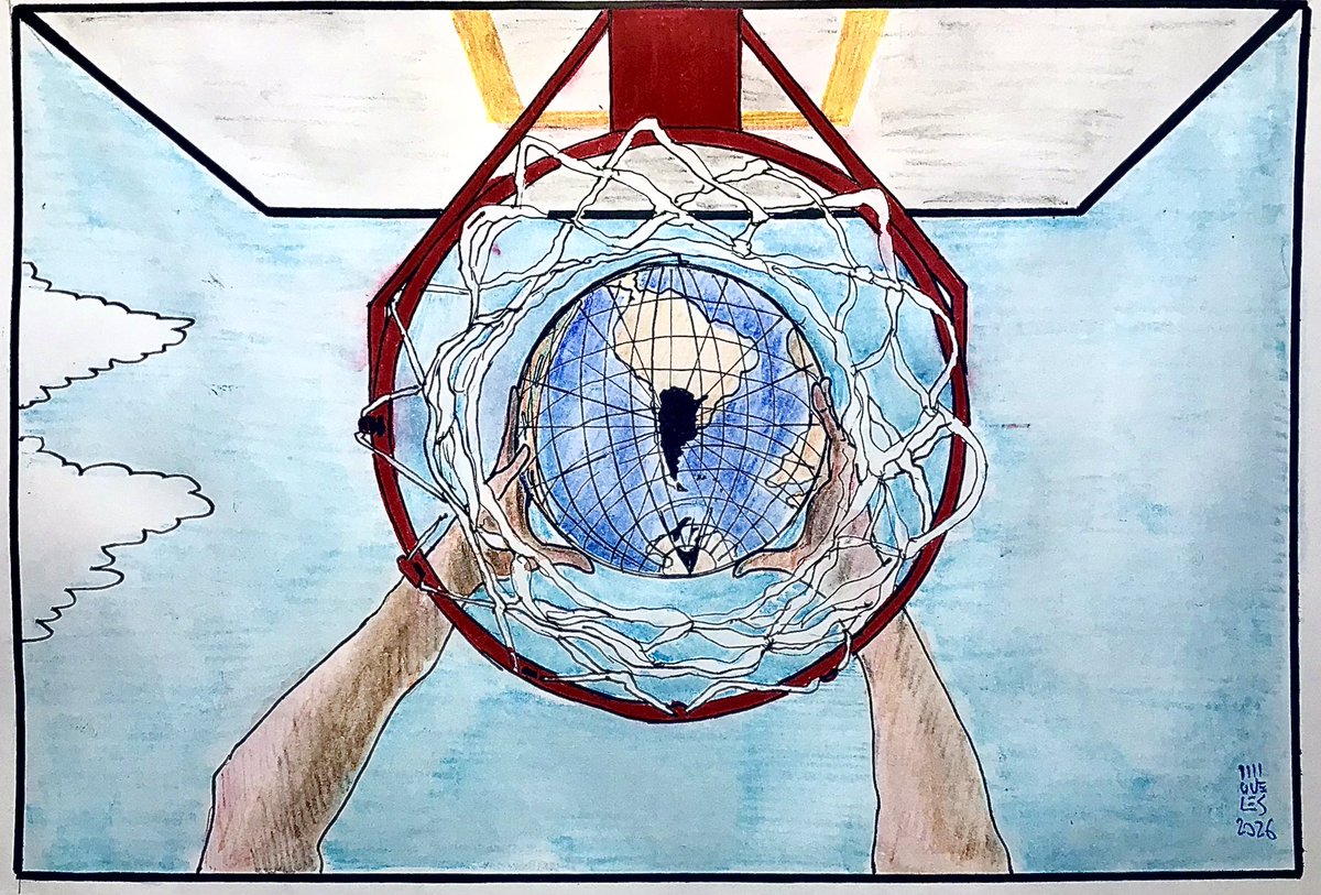 repetitivo's tweet image. INKTOBER 52. Prompt 15: HOOP.
El centro del mundo. (Estilógrafo, rotulador y lápices acuarelables sobre papel, 21,50 x 14,00 cm)

#inktober #Inktober52HOOP #inktober52

Para más contenido visitá mi IG 👉🏽 instagram.com/repetitivo/
