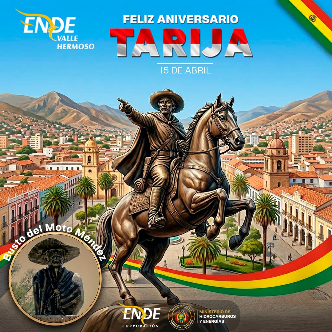 ¡Feliz Aniversario, Tarija!
Hoy celebramos 209 años de historia, cultura y tradición. Tierra de la sonrisa, del buen vino, la cueca chapaca y gente cálida que lleva el alma en la chacarera.Que sigas floreciendo con tu valle, tu alegría y tu fuerza. 
¡Salud por Tarija!