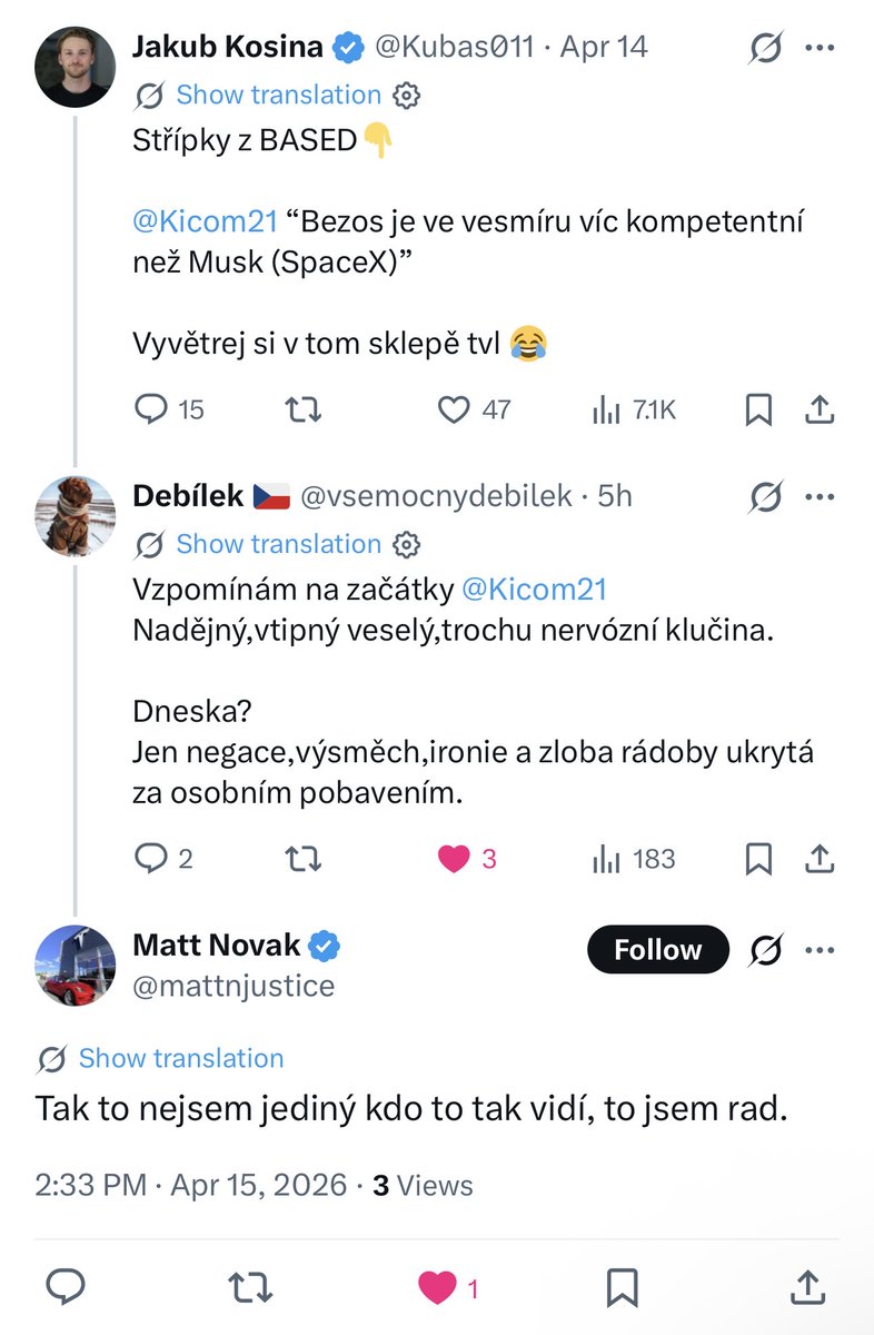 Jakub Kosina tweet media