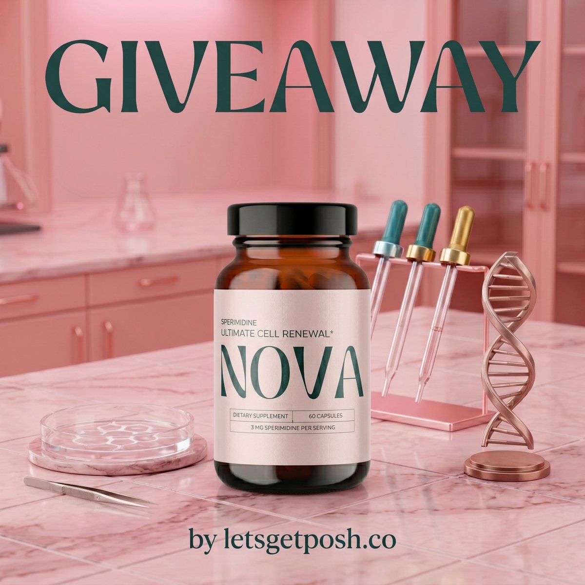 ✨💚 NOVA ULTIMATE CELL RENEWAL LONGEVITY GLOW GIVEAWAY 💚✨

Win the Nova Ultimate Cell Renewal Spermidine Supplement designed to support healthy aging, cellular renewal, and everyday wellness from within 🌿✨

This thoughtful formula features 3mg spermidine per serving, plus