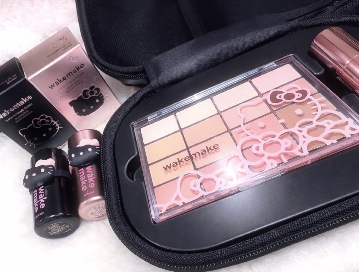 hyeonbin125666's tweet image. オリヤンでwakemakeとキティちゃんコラボ買ってきたーーー！！！可愛すぎる🥺
使うの楽しみ🎀 #wakemake