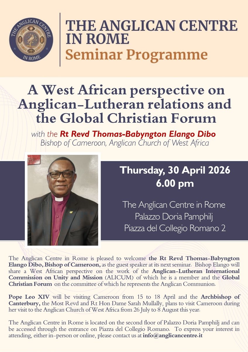 The Anglican Centre in Rome tweet media