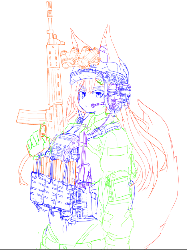 やっとこさラフができた 