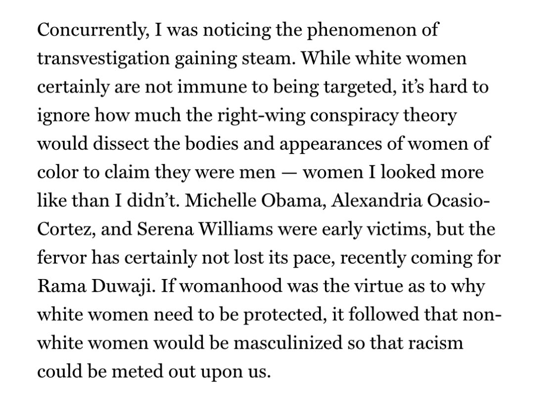 amaramethyst's tweet photo. Supriya’s essay was phenomenal but this paragraph in particular stood out. The bodies of non white women are policed to an unprecedented level. They are subjected to every humiliation that exists solely because of a culture war that is being forced upon us. https://t.co/lVhe3qfXp3