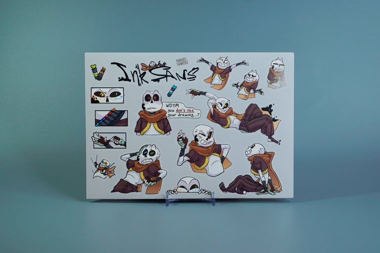 CornMayor's tweet image. Today is Art Day!! And Ink's birthday🎊

smorgasbord.bigcartel.com

#UndertaleAU #inksans