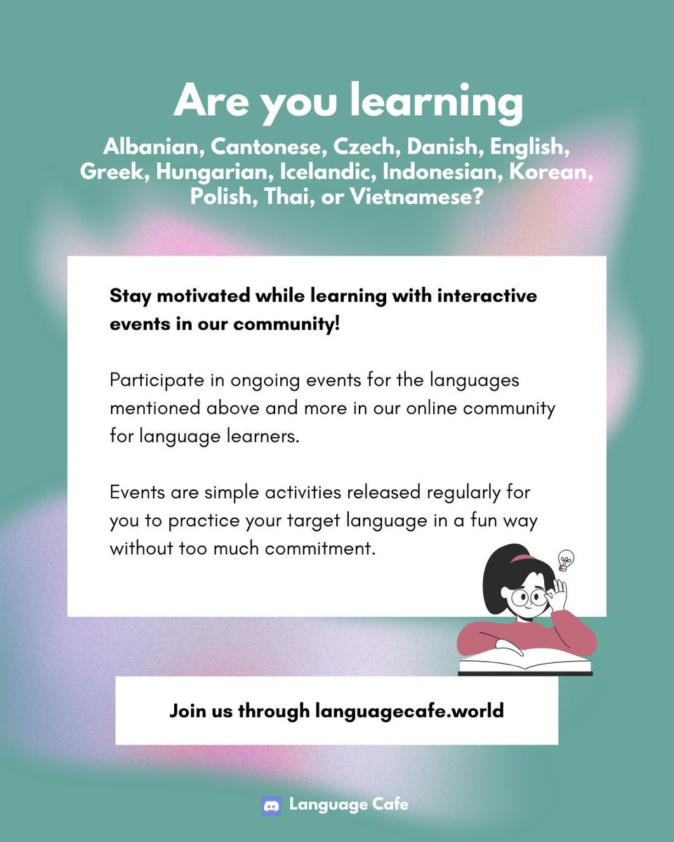 Language Cafe | Language Learning & Study Discord tweet media