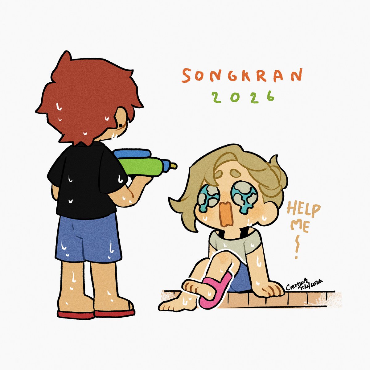 _sun_iris's tweet photo. Songkran Festival 2026!! 

Happy Thai New Year's Day! 🫧🌈
We hope everyone joyful!

Except...

#OC #HogwartsOC #SunflowerIris #OC_SummerSongkran https://t.co/A2xhK4w1Mv