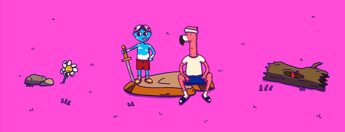 🤺The Great Sword Yankers🤺

New duo quest live: mostlyfrens.xyz/quests

Two daft little friends toddle off to yank a very grumpy sword from a stone that doesn’t want to be yanked at all... 👀