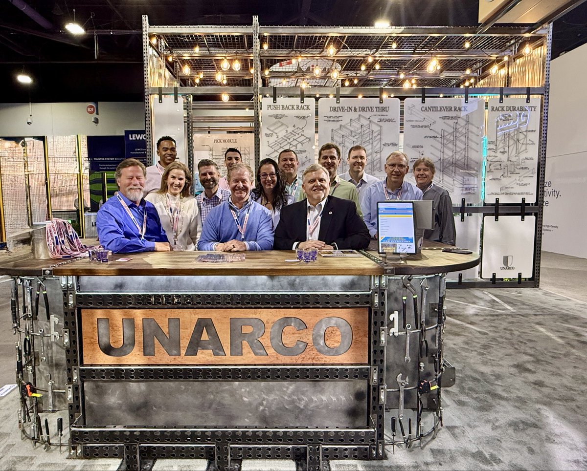 unarco's tweet photo. The UNARCO crew for Day 2 at #modexshow in Atlanta - Booth B9922 https://t.co/T5dAlZvw3p