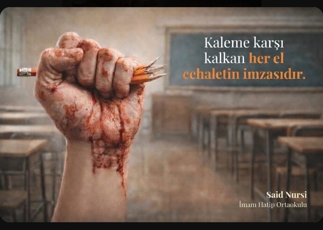 IhoSaid's tweet photo. Dün Şanlıurfa'da, bugün Kahramanmaraş’ta meydana gelen hain saldırıyı şiddetle kınıyoruz.
Hayatını kaybeden öğrenci ve öğretmenlerimize Allah’tan rahmet; kederli ailelerine ve milletimize başsağlığı, yaralılara acil şifalar diliyoruz.

#EgitimdeŞiddeteHayır https://t.co/b7fWPMkUDz