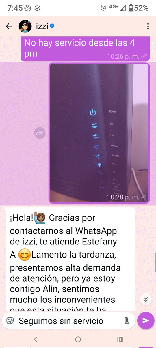 AlinEscoto's tweet photo. @izzi_mx 
Mi zona sigue sin servicio. Ya van más de 18 horas. Se han levantado reportes y nada. No hay solución. Solo disculpas.
#PésimoServicio

@IFT_MX @Profeco https://t.co/lBW5DSFyeZ