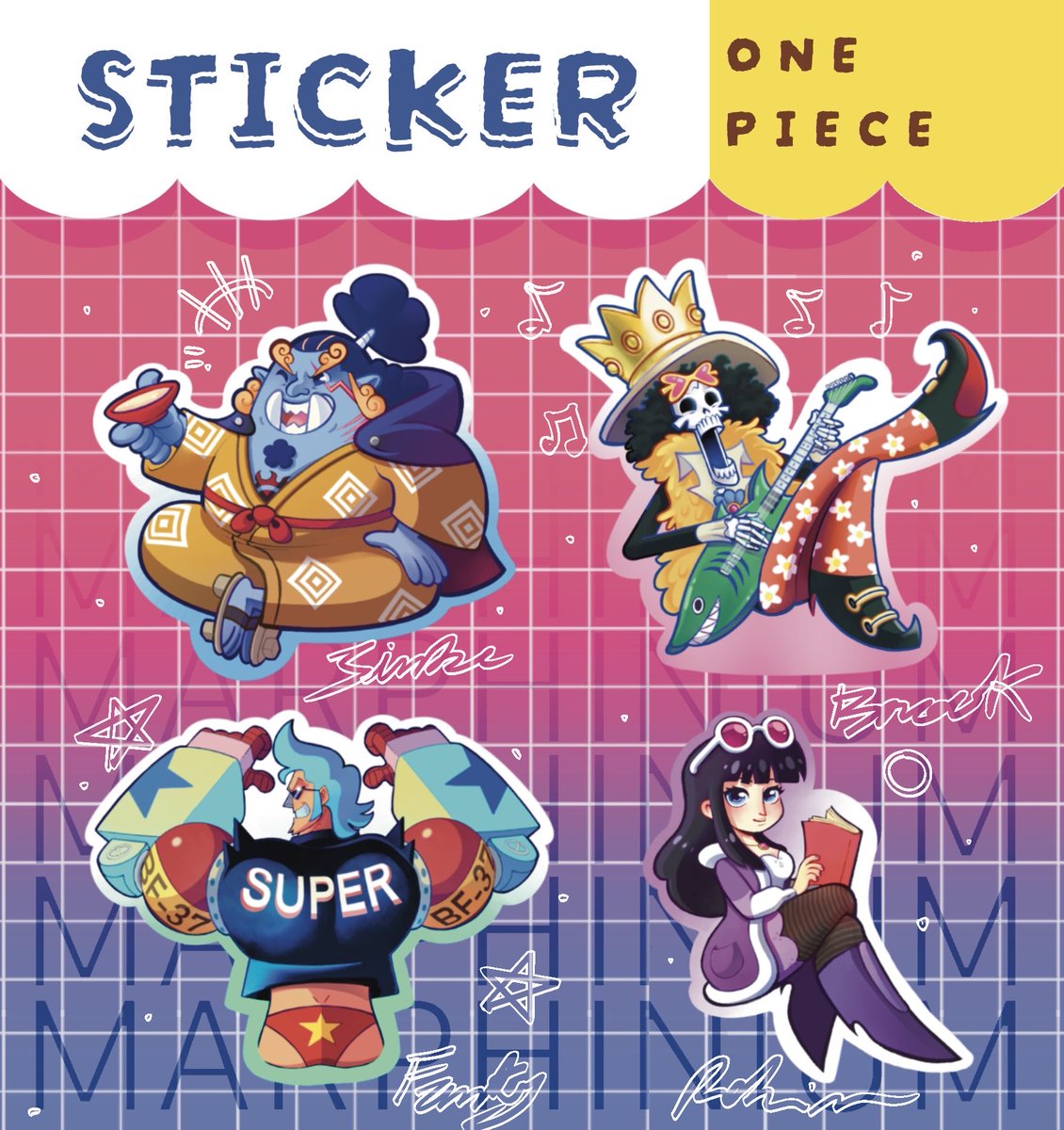 M_a_r_G_e_l's tweet image. FINALLY made them all 🫪
…only 300 more to go-
Who needs sanity when you can make merch,right?

BE WARNED! I’m coming for ALL your fav characters
One Piece? yes. Digital Circus? yes. Dungeon Meshi, Gachiakuta? ALSO YES
No One is safe

MUAHAHA😝🔥 
#digitalart #merch #ONEPIECE〜