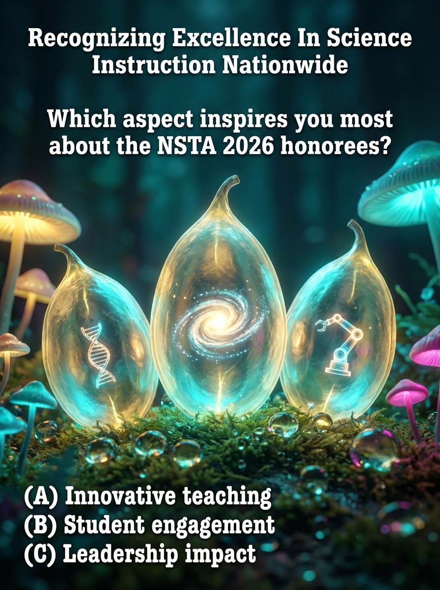 Pre_School_ST's tweet image. Early STEM earns national honors.
NSTA’s 2026 honors TK/K teacher Charlotte Catalina Collins (Lompoc, CA) and elementary winner Mistie Barron (Pasadena, TX).
Recognized Apr 17, Anaheim. 🔬

Which PreK routine best builds prediction and evidence?

#PreKSTEM #PreKScience