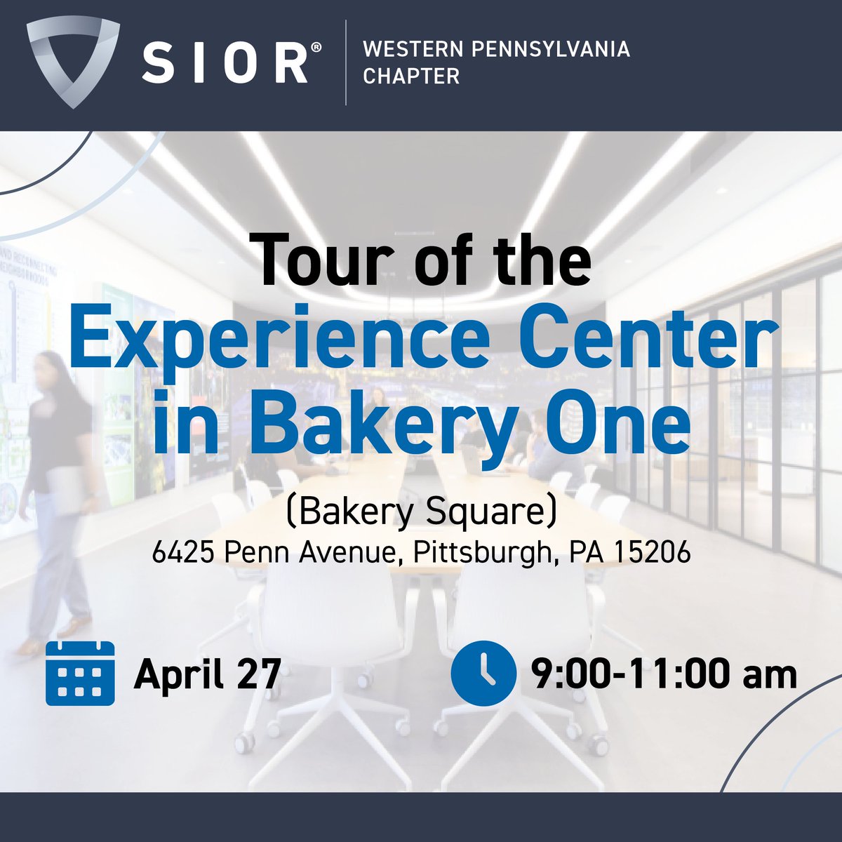 SIORpgh's tweet photo. Join us on Monday, April 27 for an exclusive tour of the Experience Center at Bakery One in Bakery Square. Secure your spot today and get a firsthand look inside this innovative space.

Learn more and register today: https://t.co/sjxYMwk1QJ https://t.co/ehoYtEmNKl
