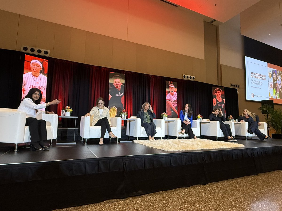 MakiTeramotoS's tweet photo. Thank you Chancellor Ramchand for an amazing #AfternoonOfPerfection at @IUIndianapolis on 04/13, with outstanding #Women in sports events production in #Indiana: 

#PenskeEntertainment 
#USATrack&amp;Field 
@Colts 
@NCAA 
@Lucas_Oil 

💜💪🏻💜💪🏻 https://t.co/iscMZwcgWK