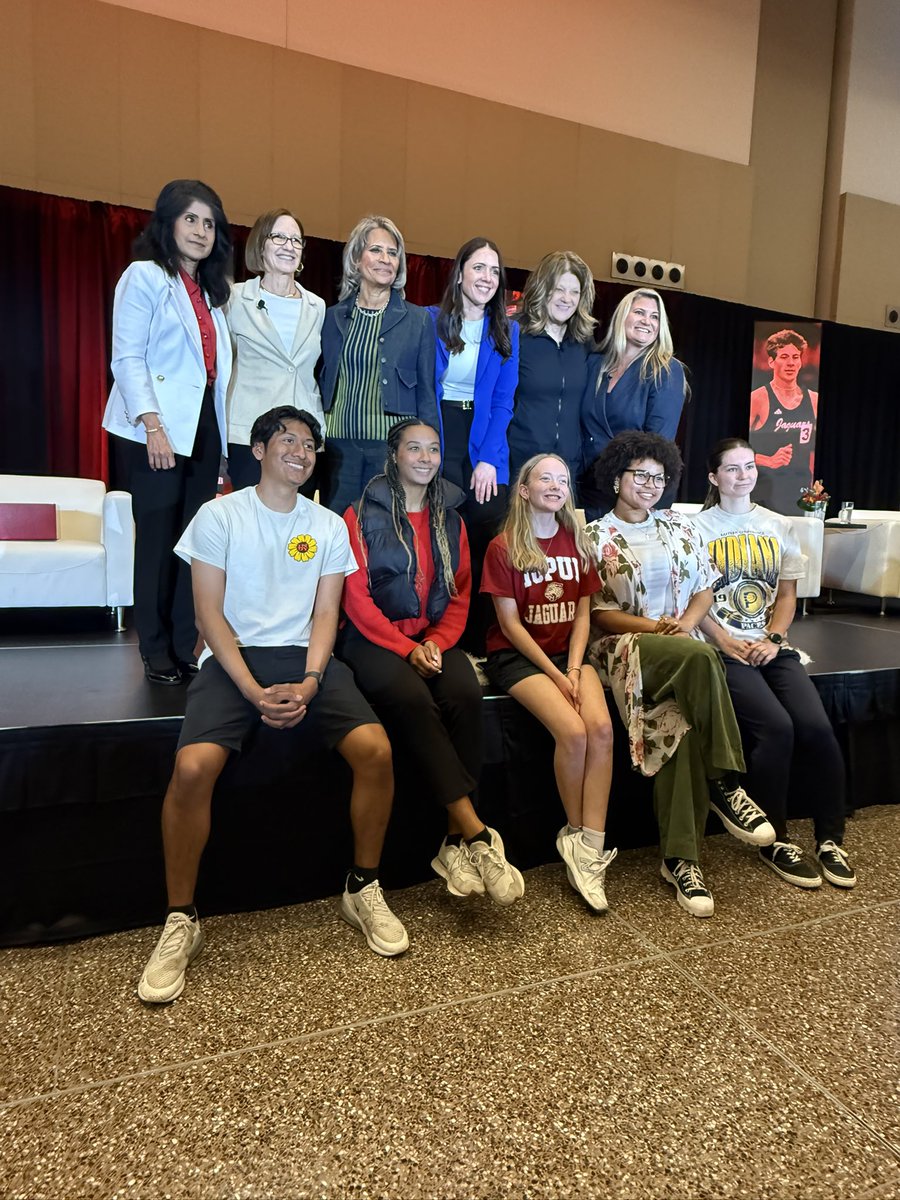 MakiTeramotoS's tweet photo. Thank you Chancellor Ramchand for an amazing #AfternoonOfPerfection at @IUIndianapolis on 04/13, with outstanding #Women in sports events production in #Indiana: 

#PenskeEntertainment 
#USATrack&amp;Field 
@Colts 
@NCAA 
@Lucas_Oil 

💜💪🏻💜💪🏻 https://t.co/iscMZwcgWK