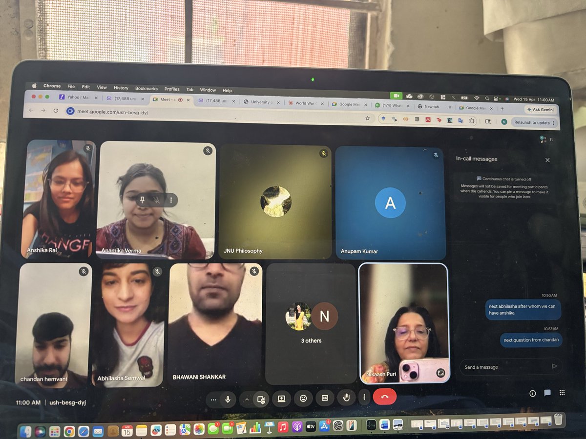 ProfessorPuri's tweet image. Congratulations to my student Anamika for her phd pre submission seminar today @Abhilasha4212 @BhawaniSha42080 @rai_anshik20121 thank you all and chandan for an interesting discussion @JNU_official_50 !#ideas #phd #philosophy !