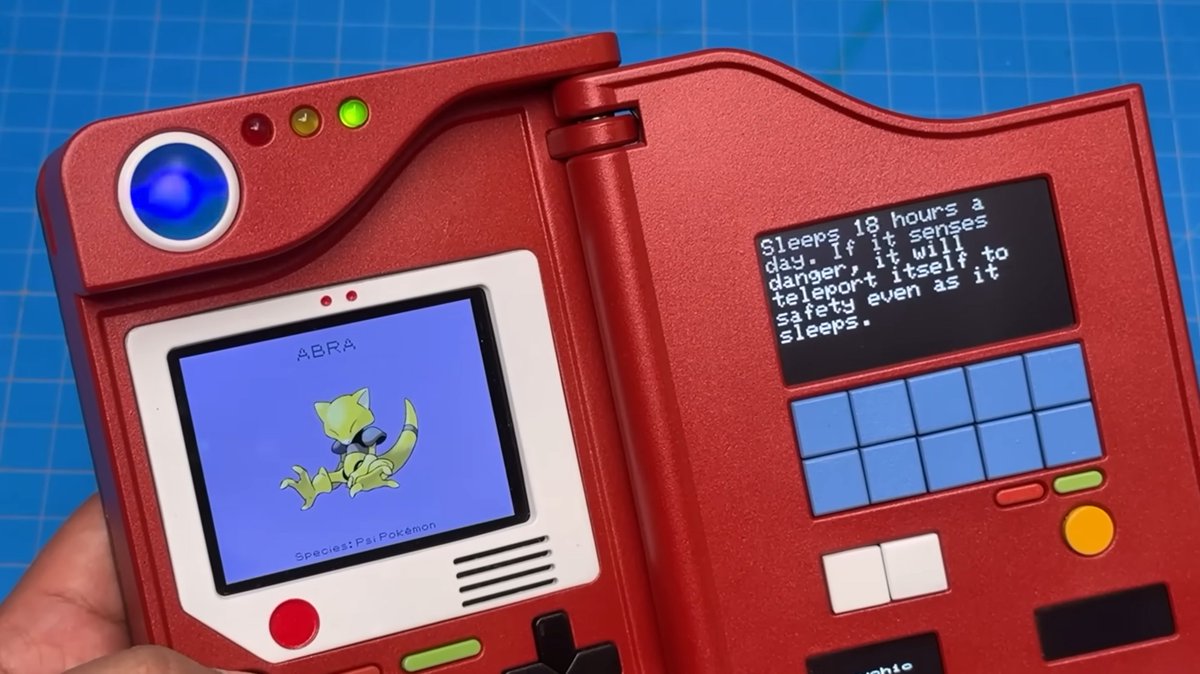 初代ポケモン図鑑をRaspberry Pi等を使って自作してみた。という動画