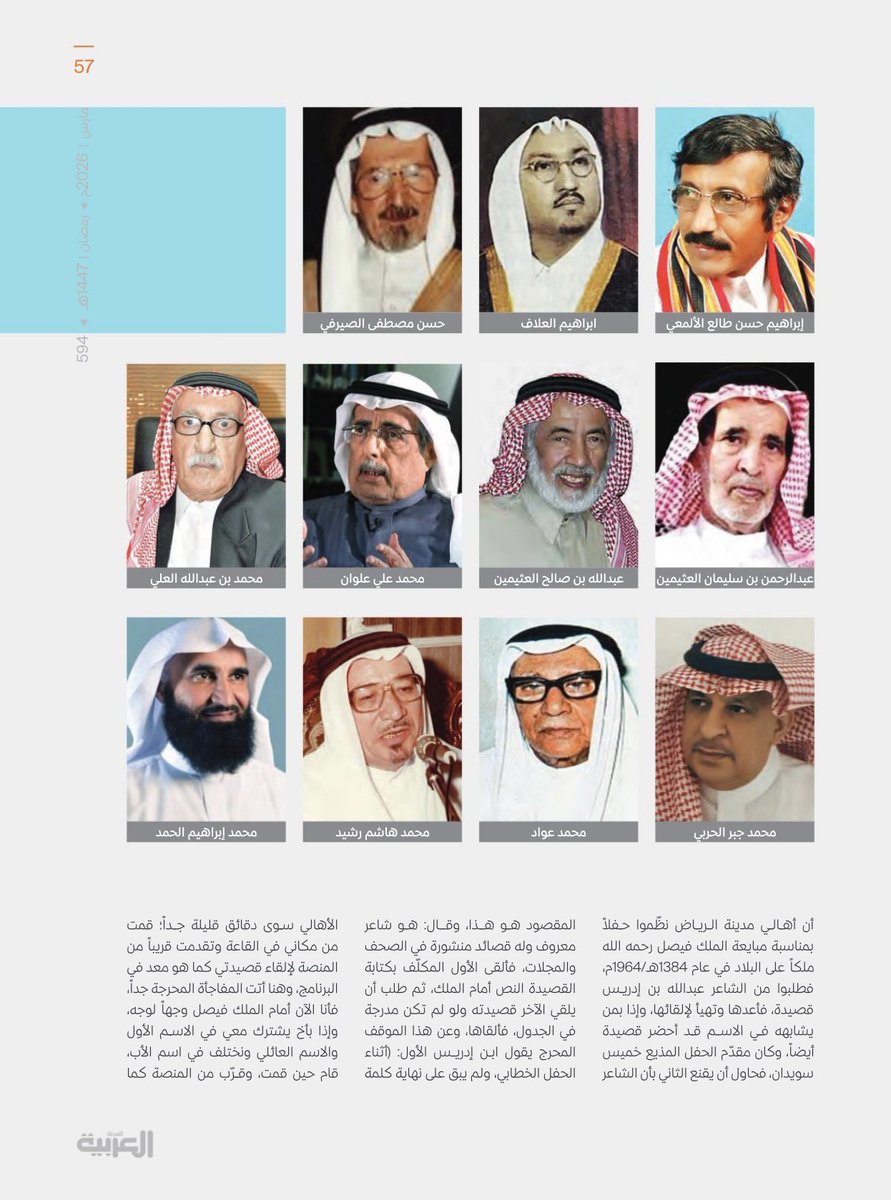 alghaslan's tweet photo. 📚 "تشابه الأسماء في الأدب السعودي" مقال توثيقي ممتع في المجلة العربية للدكتور عبدالله الحيدري @aaah1426 يحل بعض الإلتباس الذي يقع فيه بعضنا احياناً، جهد يُحسب لكاتبه في الجمع والتدقيق، وقراءة مهمة تضيف للمهتم زاوية مختلفة لفهم المشهد الأدبي السعودي وتاريخه.
رابط العدد كاملاً👇
https://t.co/x5AarRkENs