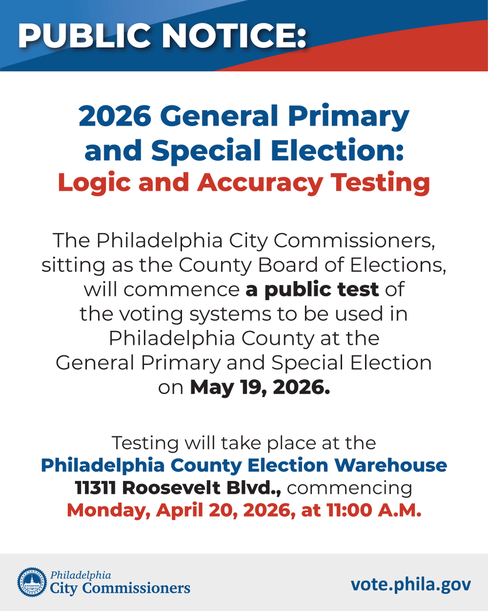 Philadelphia City Commissioners tweet media