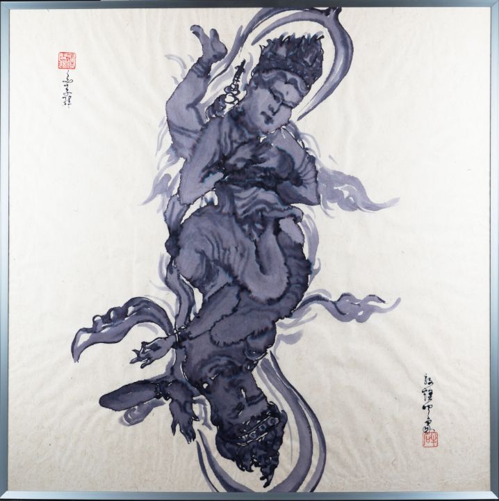 Raywong992's tweet photo. Art of the Day! "Dunhuang Meets Cthulhu-2". Buy at: https://t.co/qyb3RIBEXW https://t.co/ixmVJBeVJ6