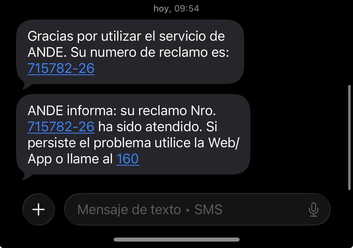 DinLeGonzalez's tweet photo. @ANDEOficial sin luz desde las 02 de la mañana reclamos Nro:717133-26 porfavor no dean como resuelto algo que no está es una vergüenza https://t.co/zh90SB8Oko